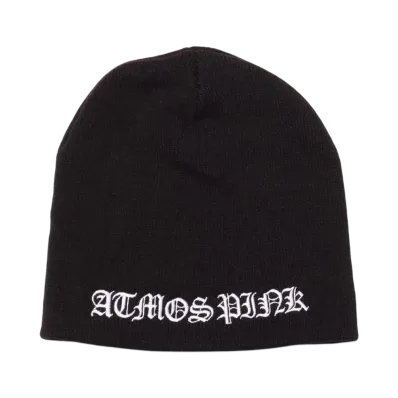 atmos pink Logo Beanie "Black"