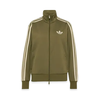 adidas Women's Firebird Track Top Loose "Focus Olive/Cream White"