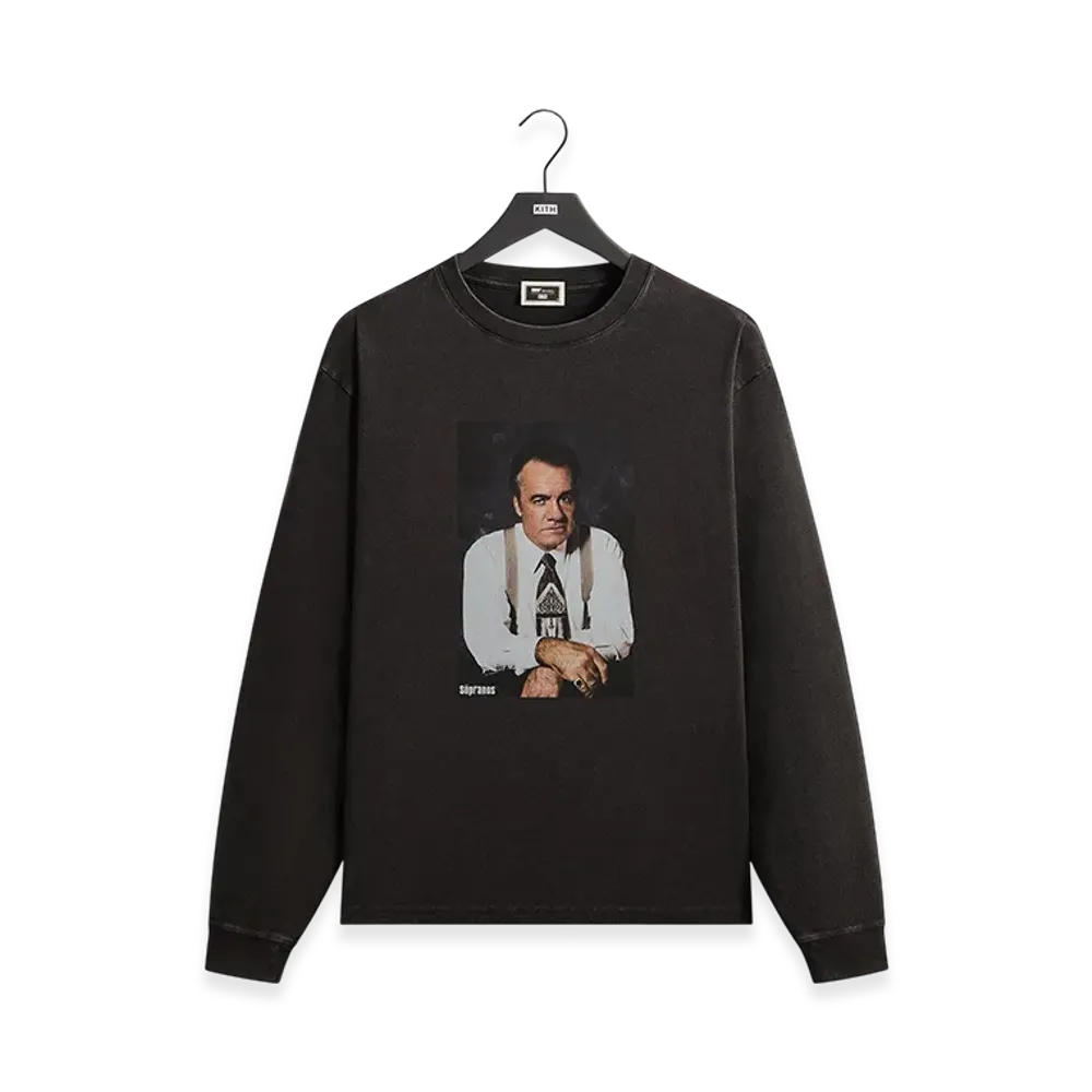 Kith x The Sopranos Paulie Vintage Long Sleeve Tee "Black"