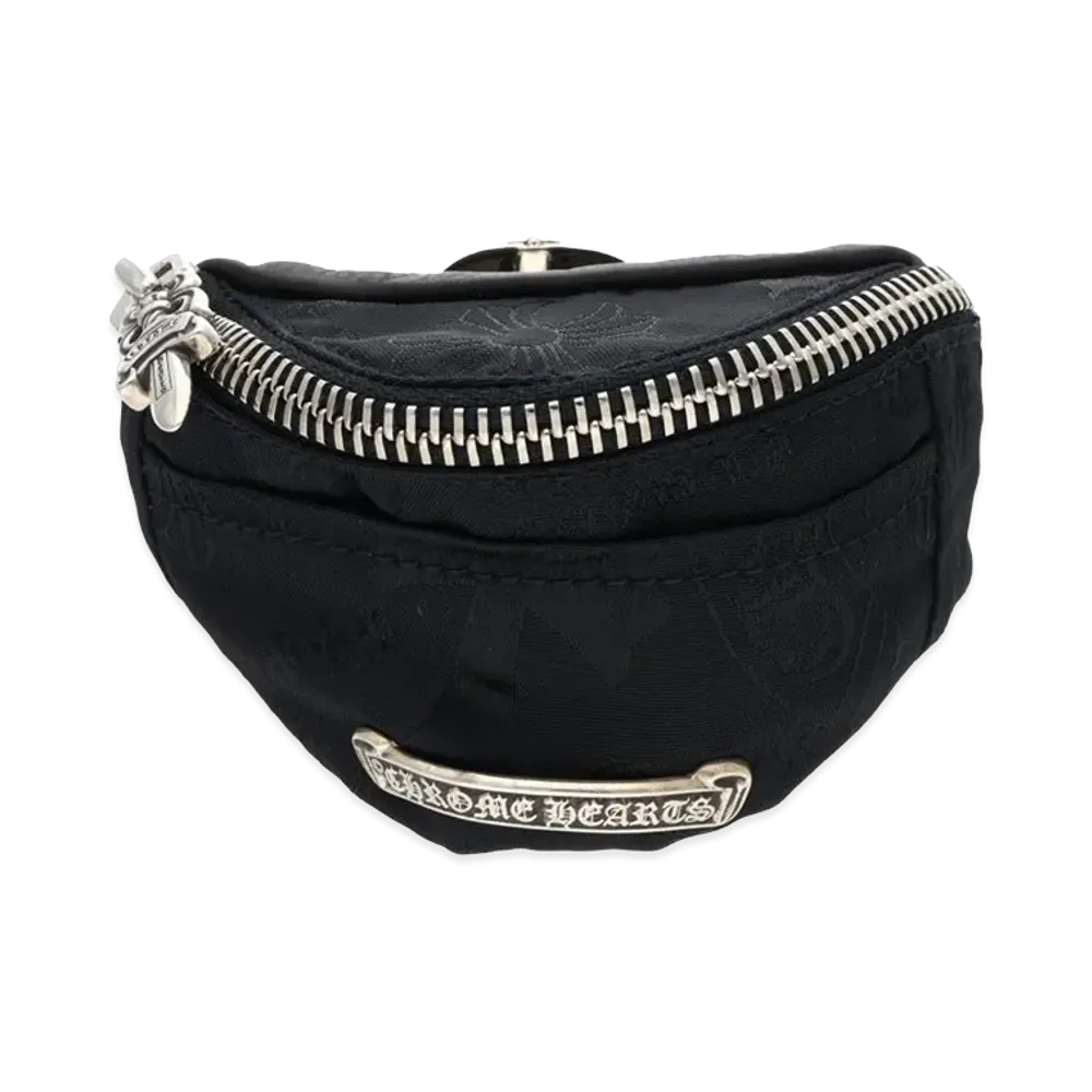 Chrome Hearts Wristher Snat Pack Nylon Leather Bracelet "Black/Silver"