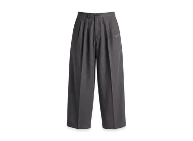 FEELS. Linen Two-Tucked Slacks "Gray"