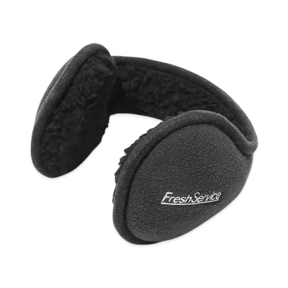 FreshService Synthetic Fleece Earmuffs "Black"