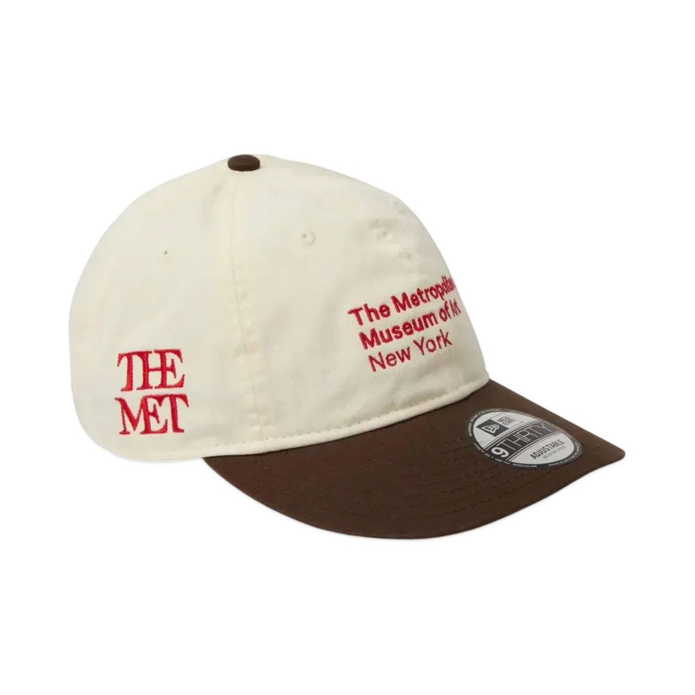 NEW ERA x The Met 9Thirty Leather Strap "Chrome/Walnut"