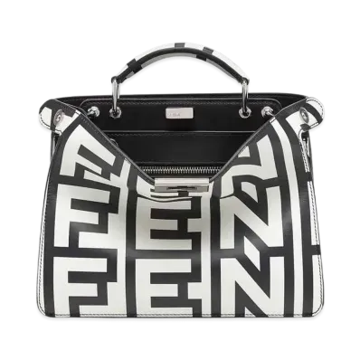FENDI by MARC JACOBS Peekaboo ISeeU Mini Two-tone Leather Bag