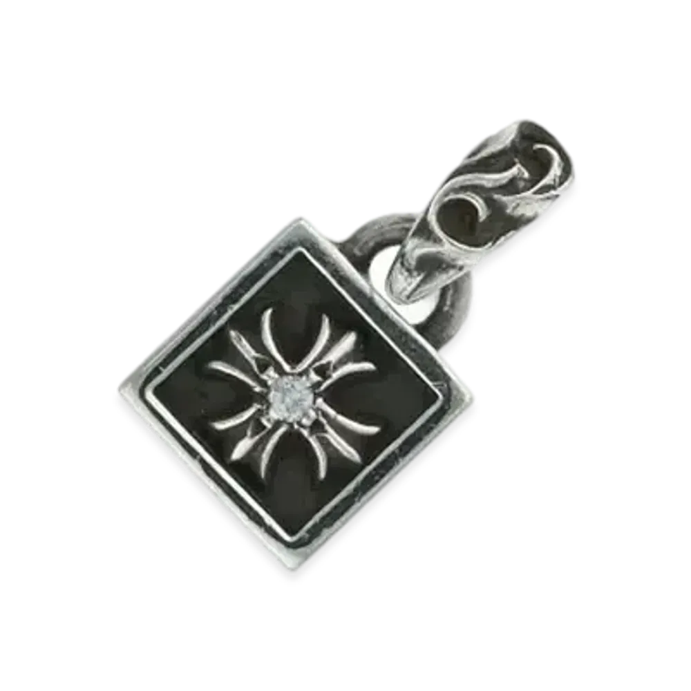 Chrome Hearts Framed CH Plus Charm 1 Diamond "Silver"