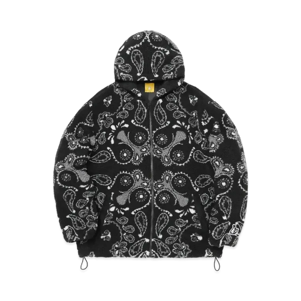 FR2 Paisley Fleece Hoodie "Black"