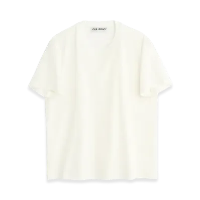 OUR LEGACY Women's Classic T-Shirt "White Clean Jersey"