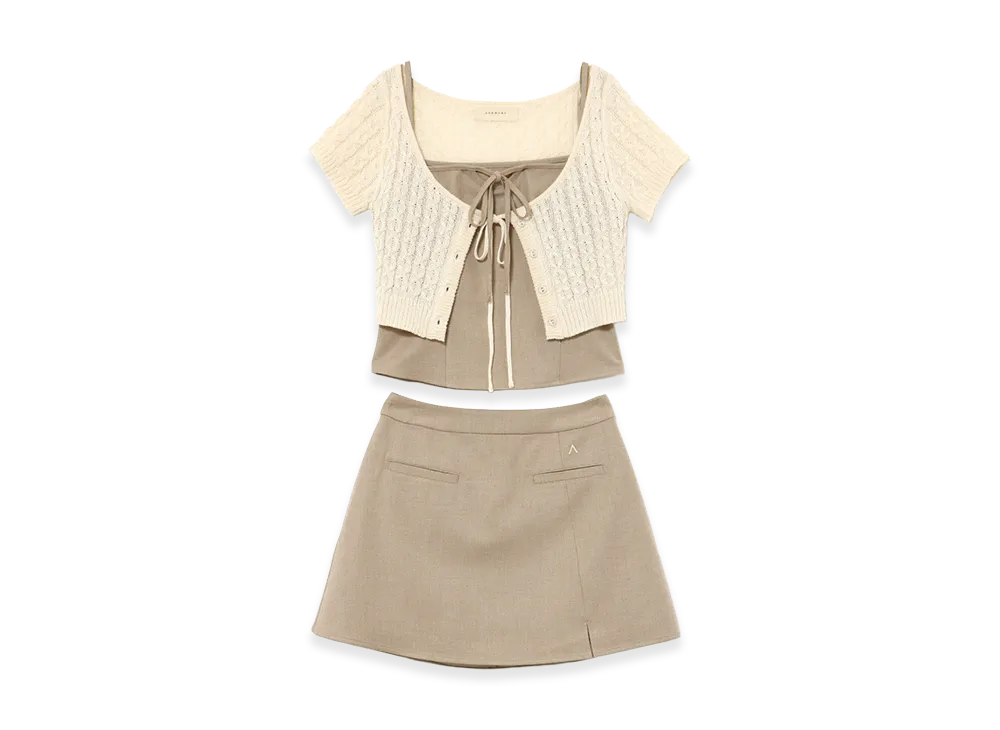 ANDMARY Women's Quinn Set Up "Beige"