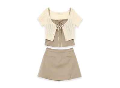 ANDMARY Women's Quinn Set Up "Beige"