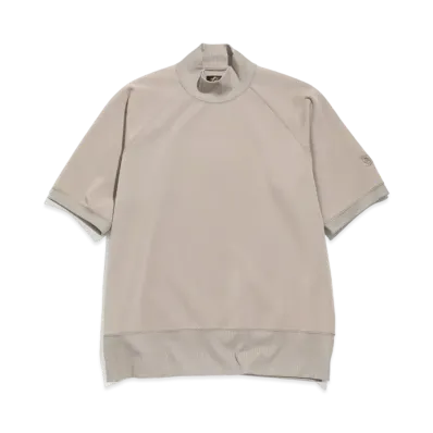 Needles S/S MOCK NECK TEE - PE/PU JERSEY "Beige"
