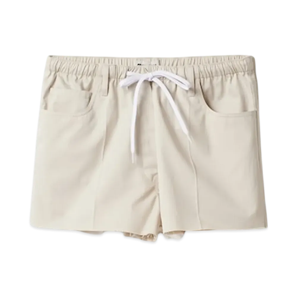 MIU MIU Women's Gabardine Bermudas "Limestone"