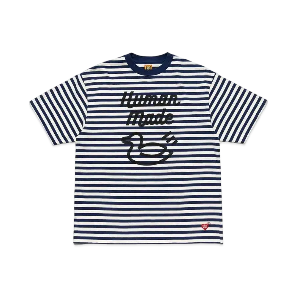 HUMAN MADE BORDER T-SHIRT "Navy"