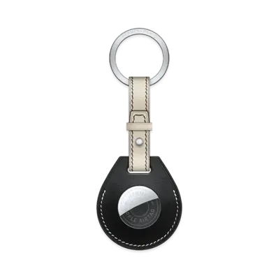 Hermes Apple AirTag Hermes Key Holder "Noir/Beton"