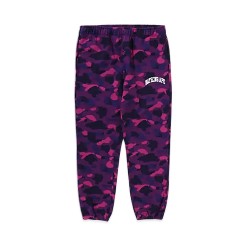 A BATHING APE Color Camo Sweatpants "Purple"