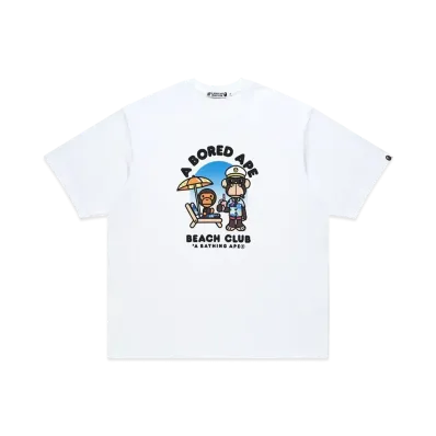 A BATHING APE x Bored Ape Yacht Club Resort Tee "White"