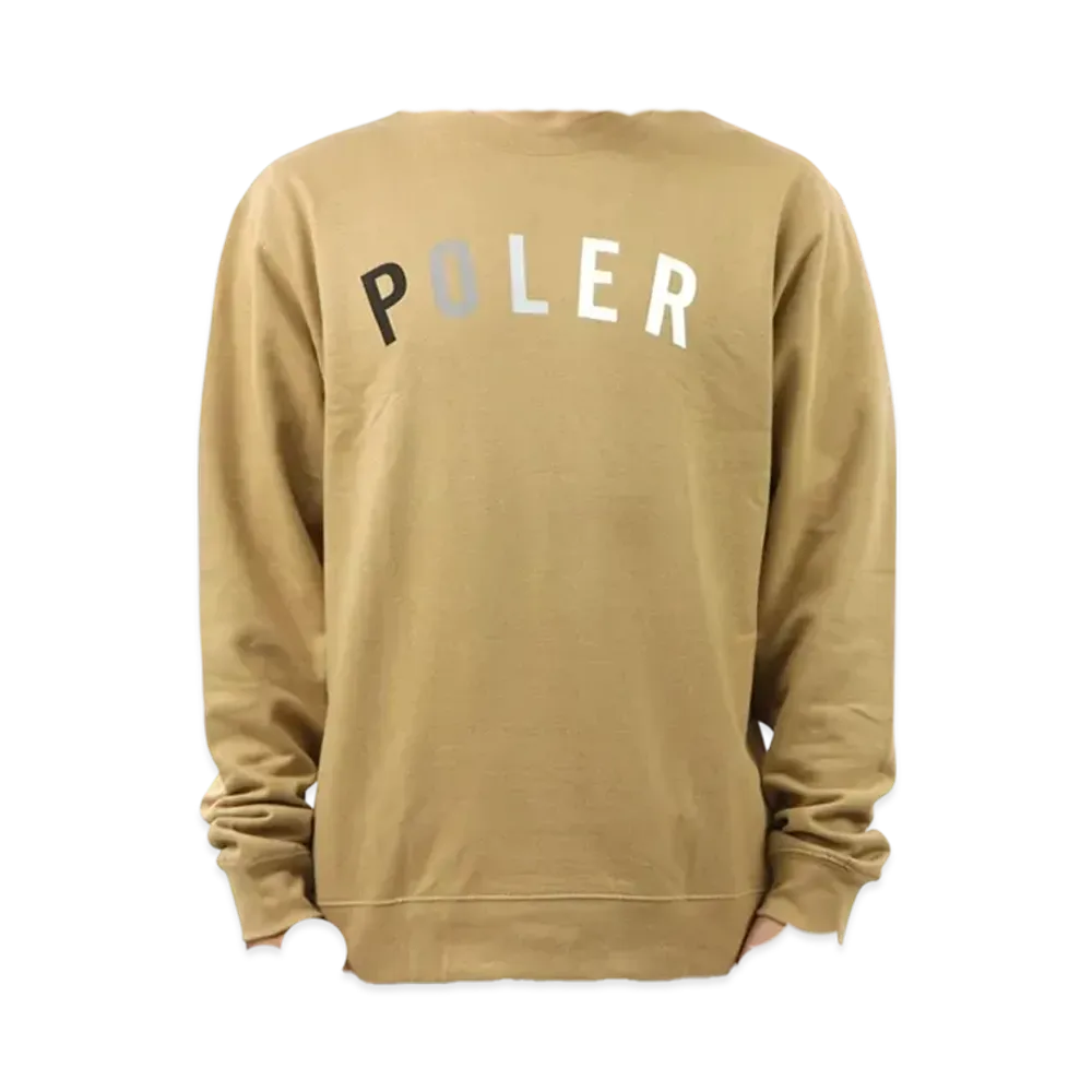 POLeR Crew Fleece Sweatshirt "Sand"