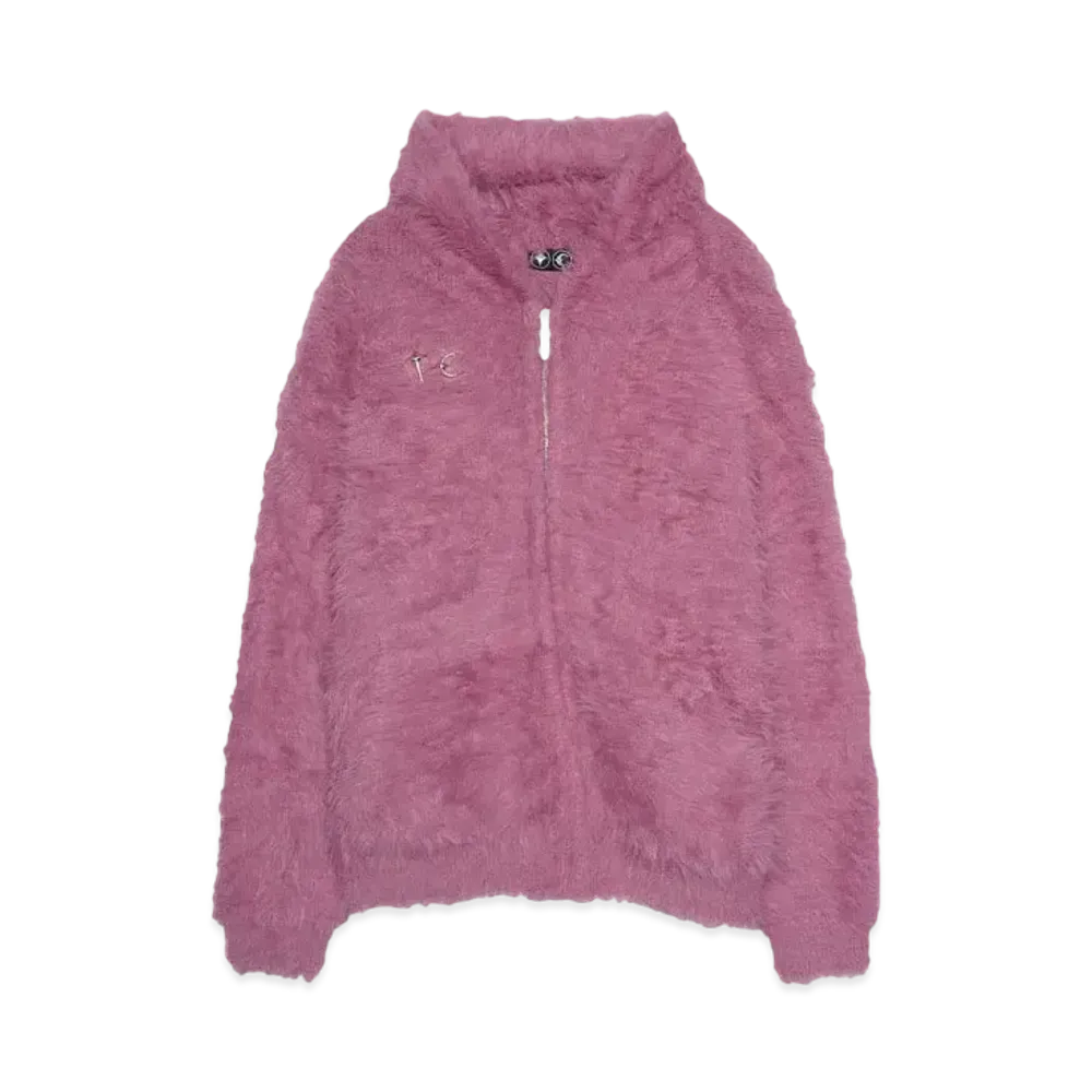 THUG CLUB Pack Fur Zip-up Hoodie "PINK"