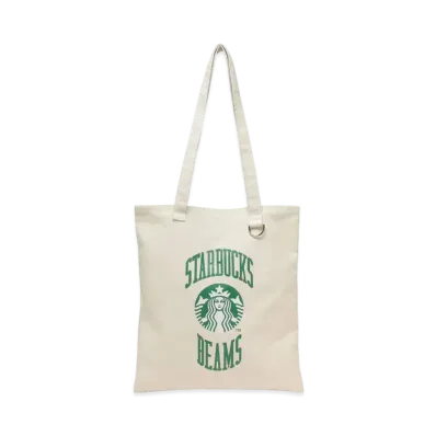 STARBUCKS x BEAMS Tote Bag College Design "Beige"