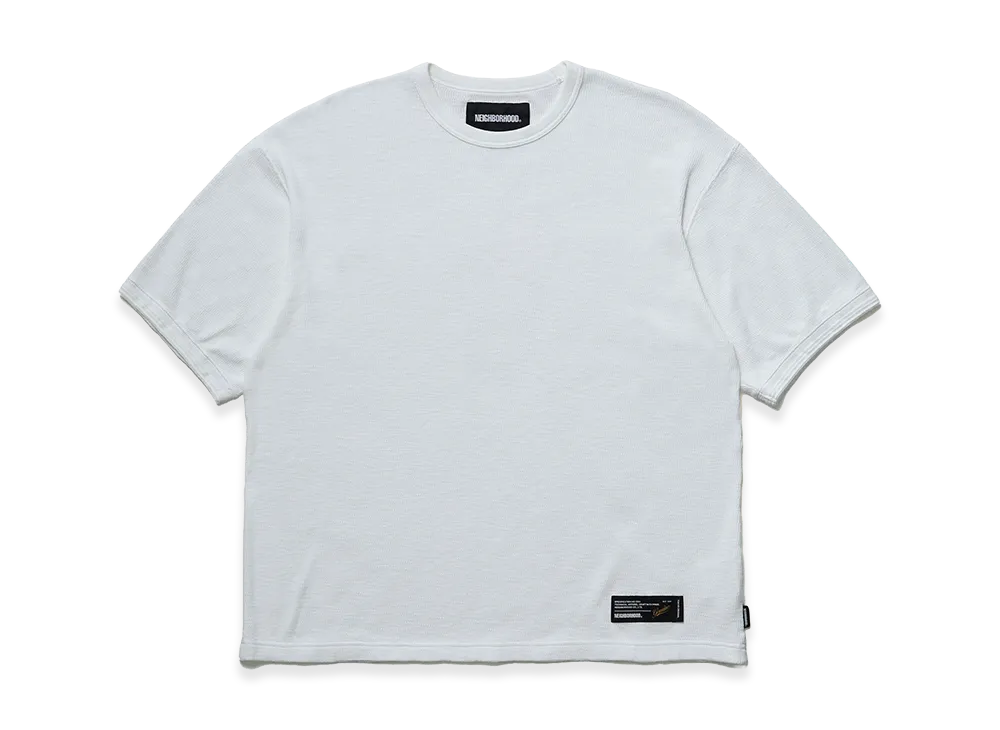NEIGHBORHOOD Honeycomb Fabric Crewneck SS "White"