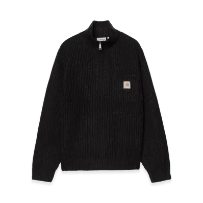 Carhartt WIP Detroit Half Zip Sweater "Black"
