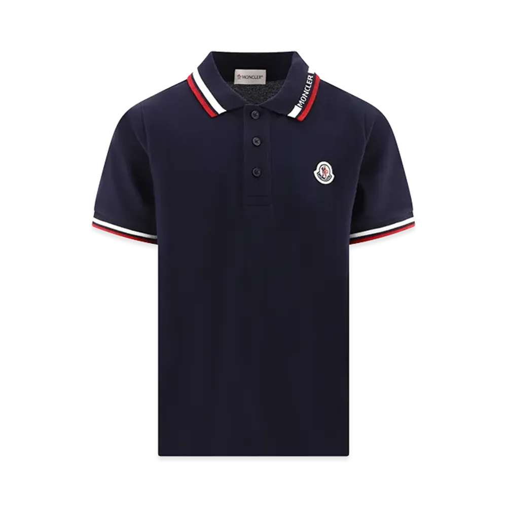 MONCLER Kids Polo Shirts "Dark Blue"