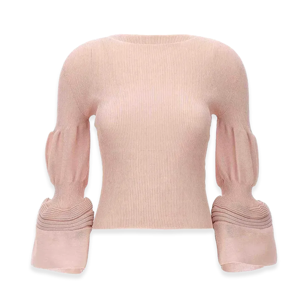 ISSEY MIYAKE Womens Assemblage Branch Top "Pink"