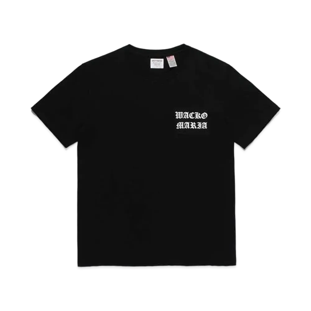WACKO MARIA US FABRIC T-SHIRT #1 "Black"