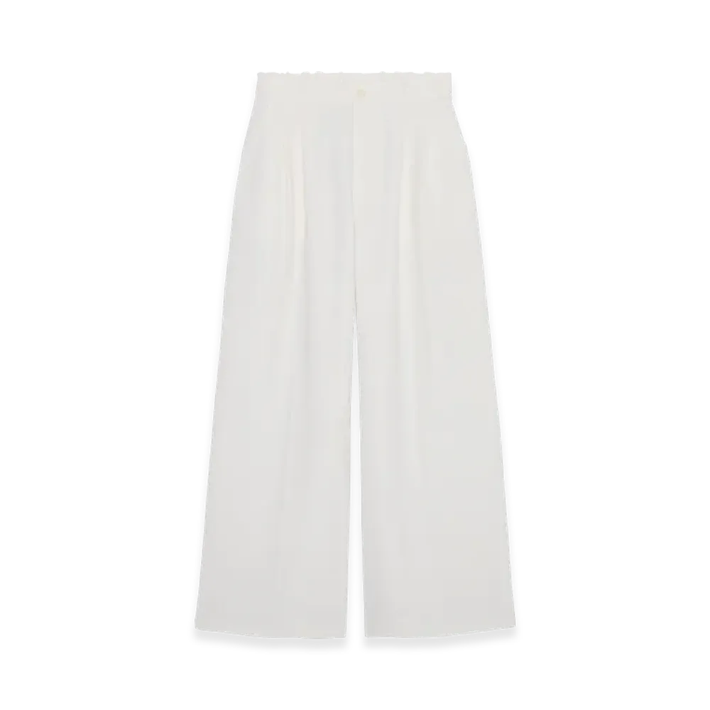 POINTLESS JOURNEY PJ Basic Slacks "White"