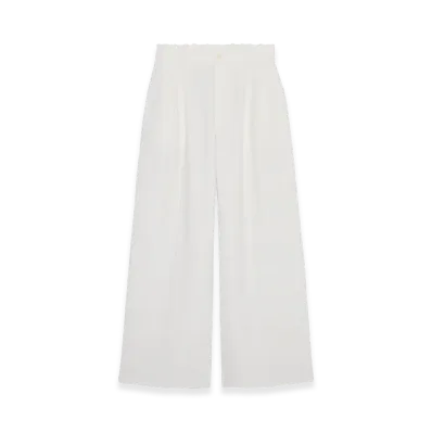 POINTLESS JOURNEY PJ Basic Slacks "White"