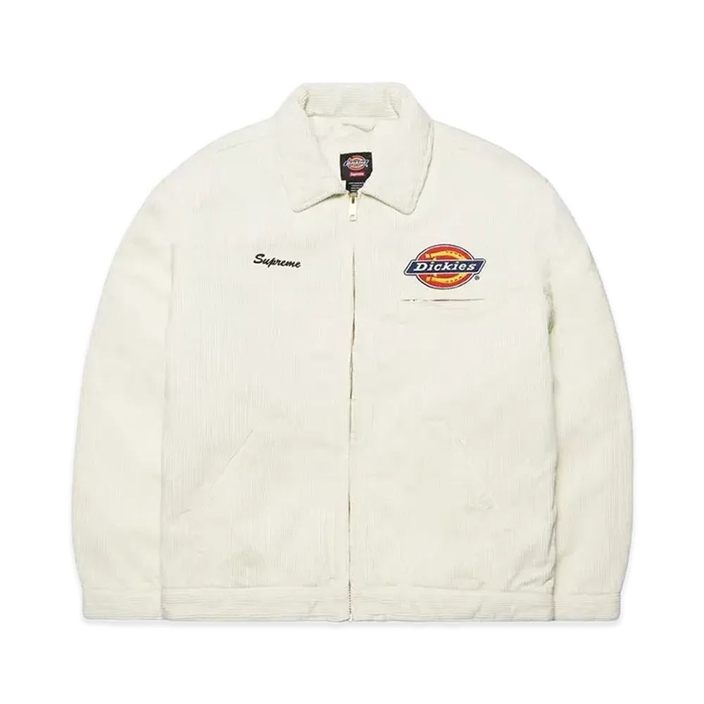 Supreme x Dickies Corduroy Work Jacket "White"