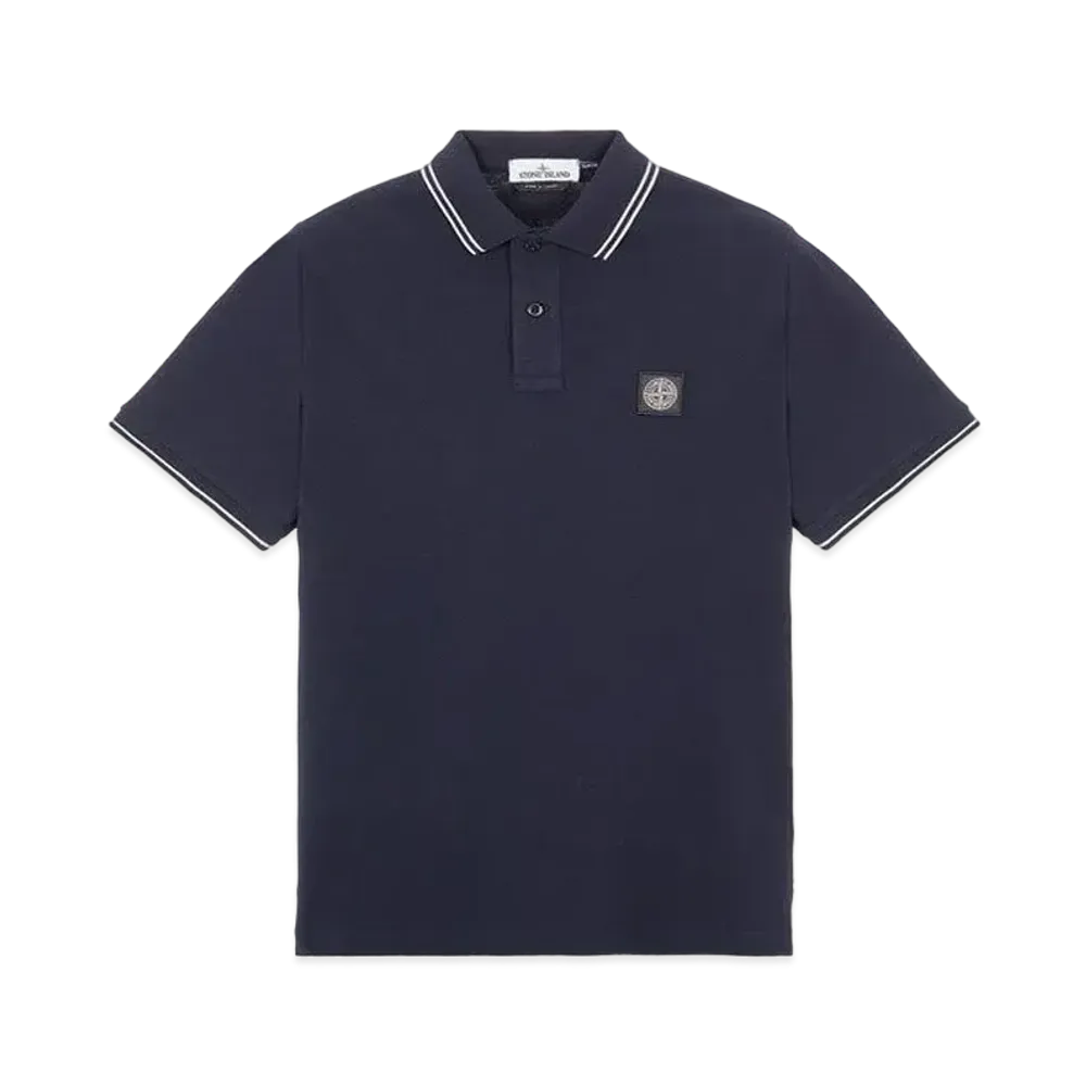 Stone Island 22S18 STRETCH COTTON PIQUE_SLIM FIT "Blue"
