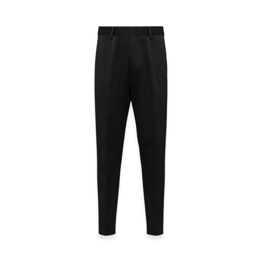 PRADA Cotton Gabardine Pants "Black"