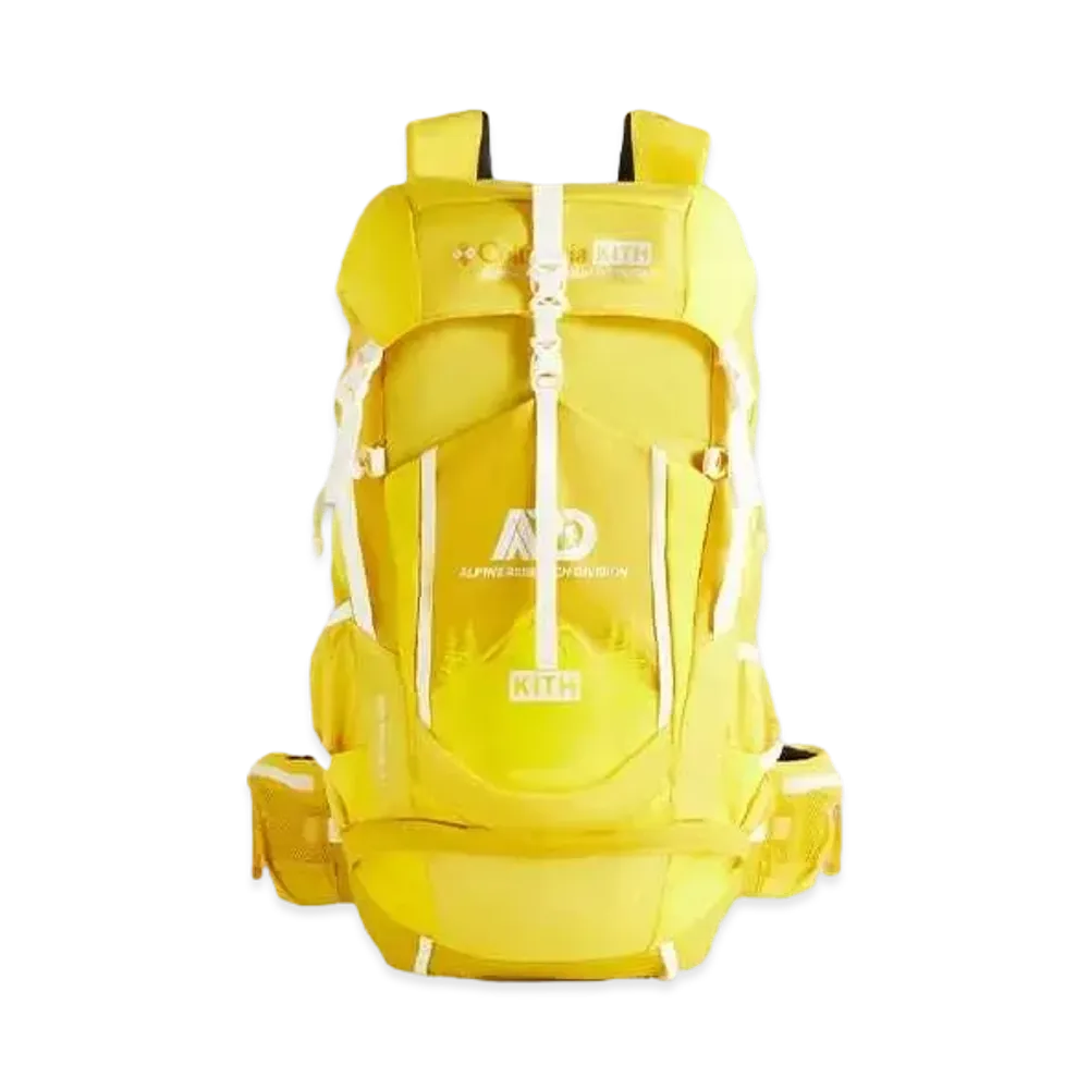 Kith x Columbia 37L Backpack "Bright Yellow"