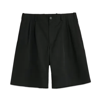 OUR LEGACY Ponte Shorts "Studio Black Micro Canvas"