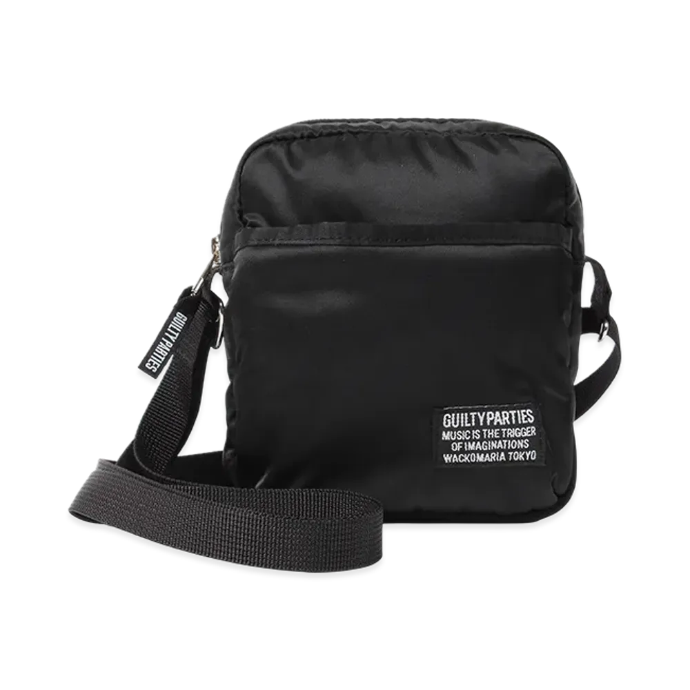 WACKO MARIA x Speak Easy Nylon Shoulder Mini Bag "Black"