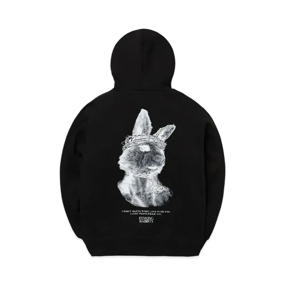 FR2 Rabbit Jesus Hoodie "Black"
