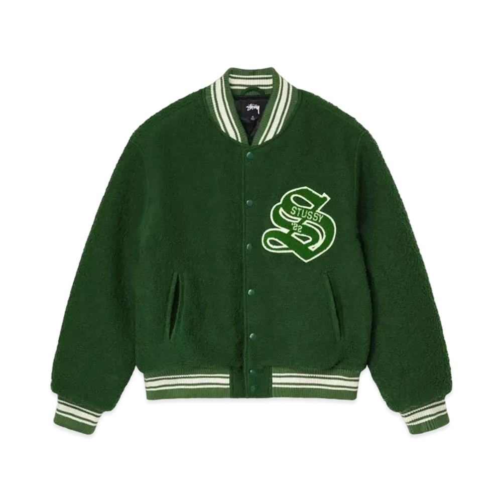 Stussy Casentino Wool Varsity Jacket "Green"