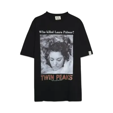 MANASTASH TWIN PEAKS TEE 01 "BLACK"
