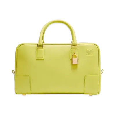 LOEWE Amazona 28 Bag In Nappa Calfskin "Lime Yellow"