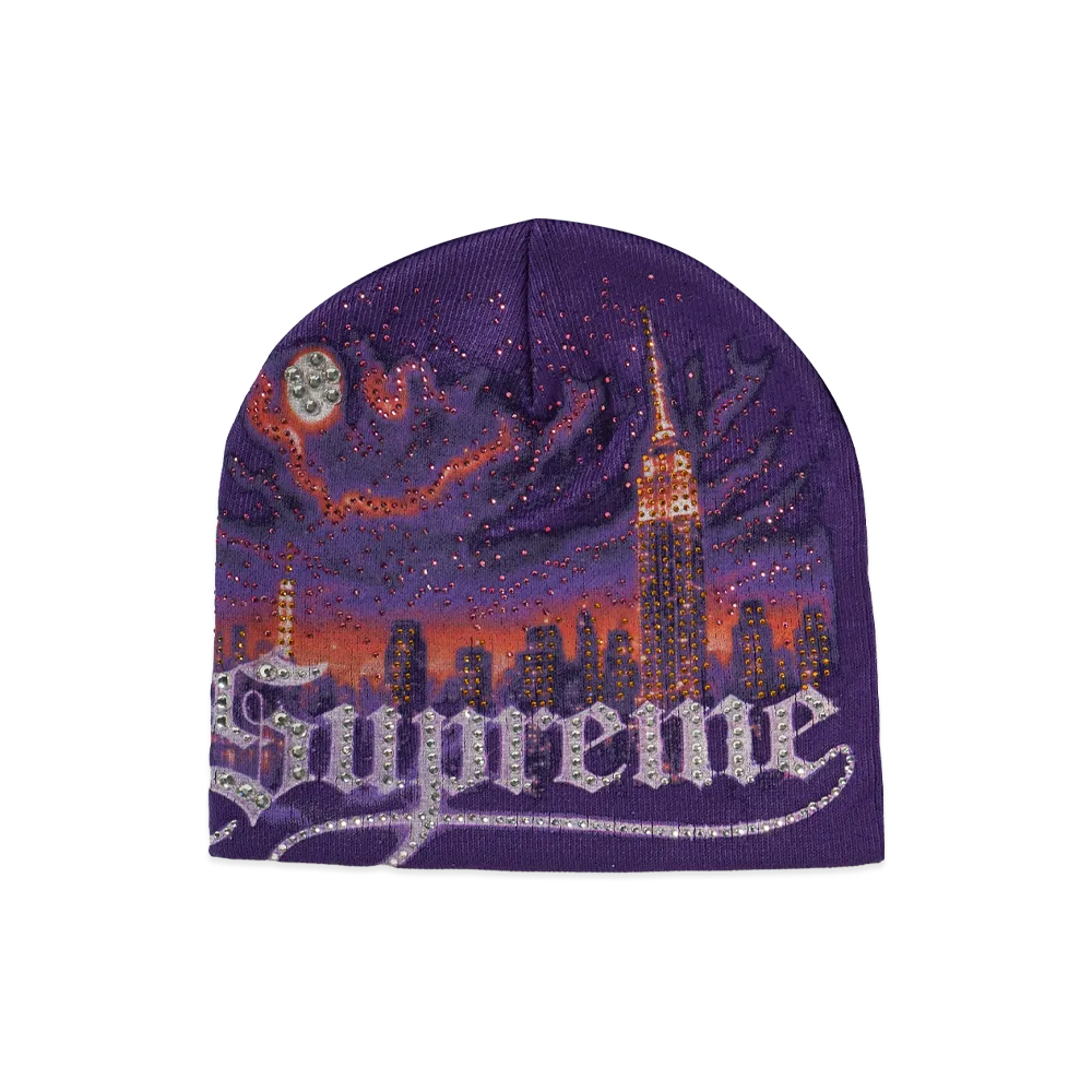 Supreme Cityscape Beanie "Purple"
