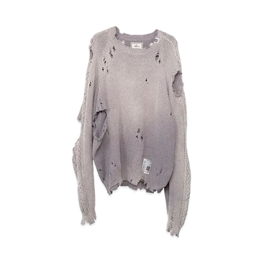 Maison MIHARA YASUHIRO Sun Faded Like Knit Sweater "Purple"