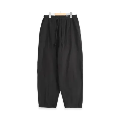 COMOLI Cotton Flannel Tapered Pants "Black"