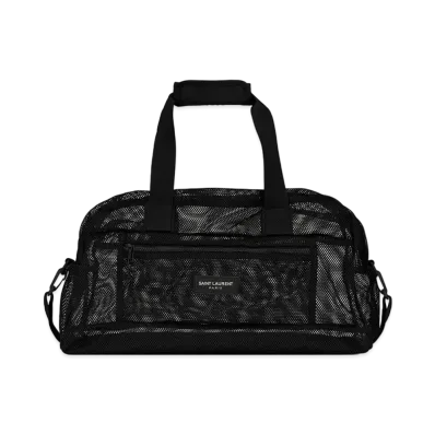 SAINT LAURENT Slp Duffle In Mesh And Nylon "Black"