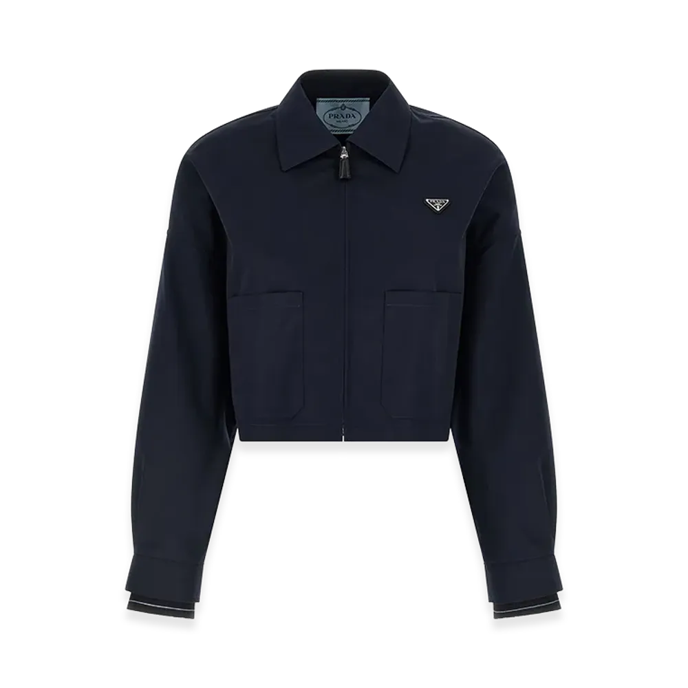 PRADA Women's Blouson Crop "Blue"