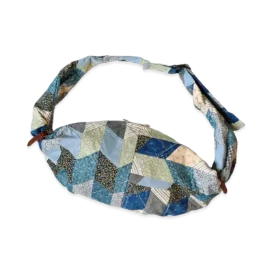 KAPITAL Yabane Quilt Patchwork Snufkin Bag "Indigo"