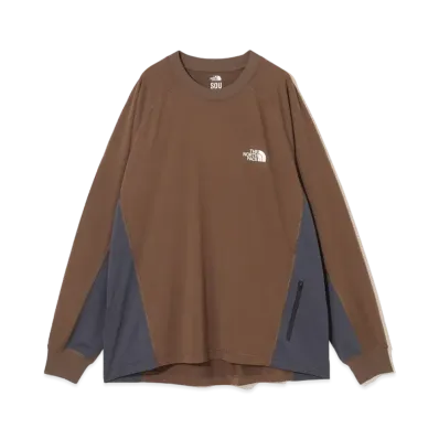 UNDERCOVER x THE NORTH FACE SOUKUU SEASON 2 Trail Run Long Sleeve Tee "Periscope Gray/Dark Earth Brown"