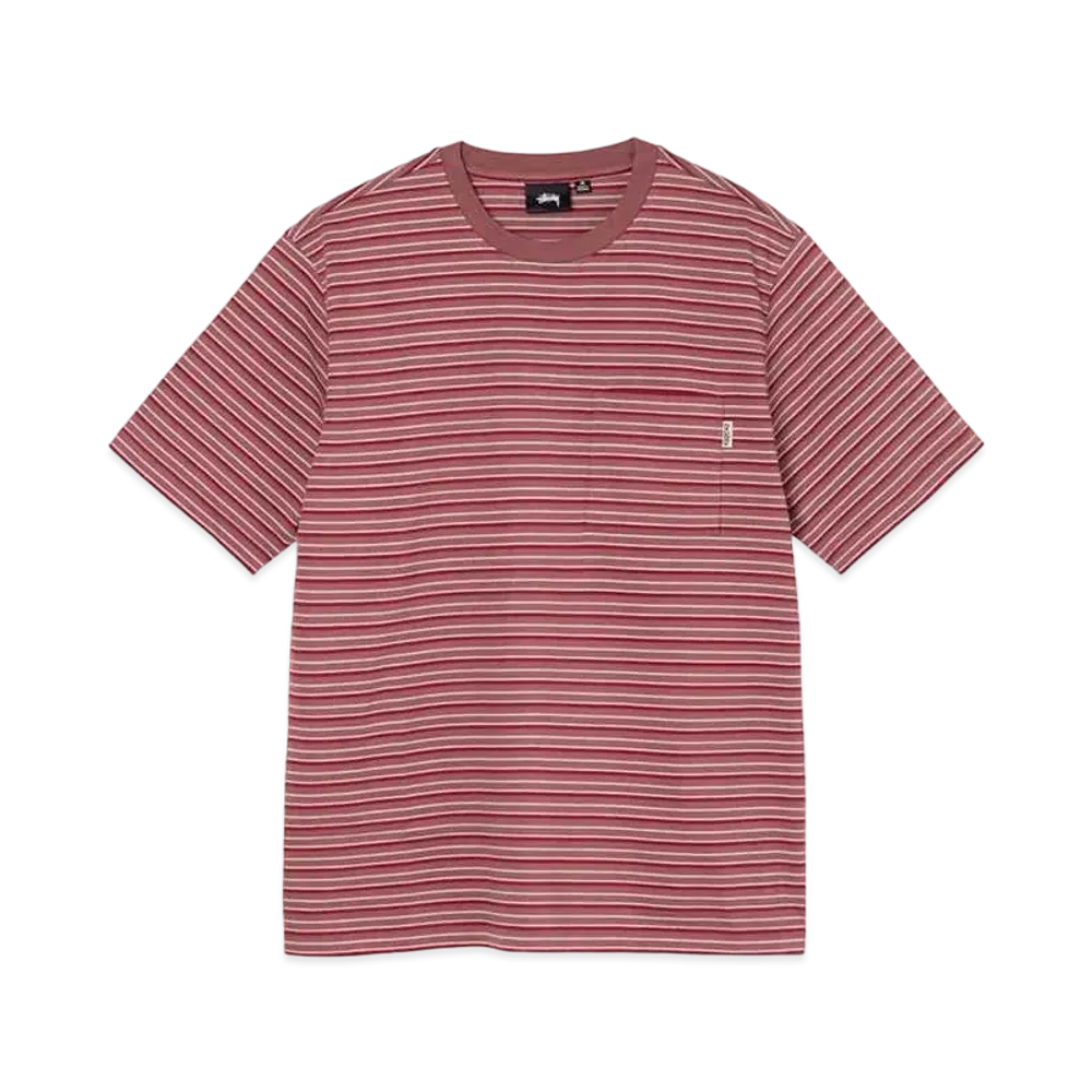 Stussy CLASSIC STRIPED CREW "Brick"