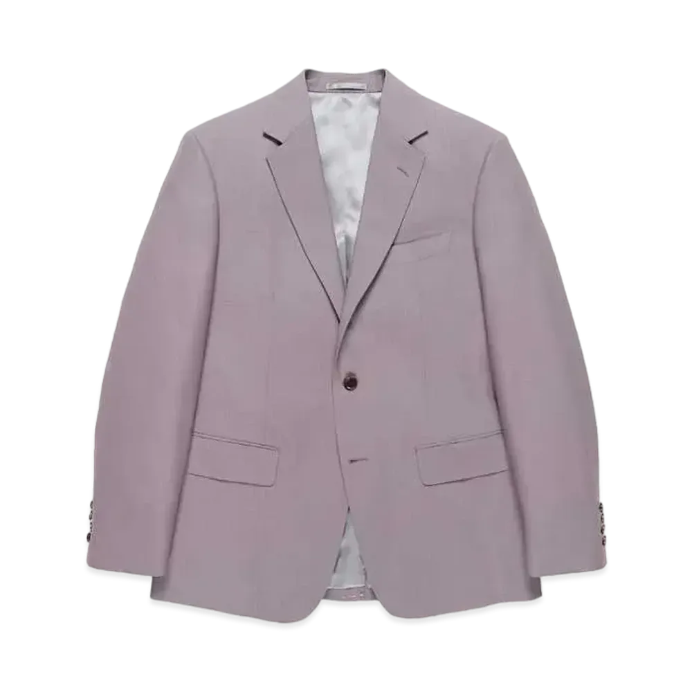 WACKO MARIA SINGLE BREASTED JACKET (IMPOET FABRIC / DOEMEUIL) "Light Purple"
