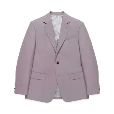 WACKO MARIA SINGLE BREASTED JACKET (IMPOET FABRIC / DOEMEUIL) "Light Purple"