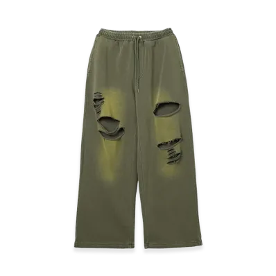 X-Girl Women's Distressed Sweatpants "Olive"